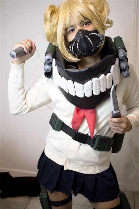 Himiko Toga is a major antagonist in the manga and anime series My Hero Academia. She is affiliated with the League of Villains, and a member of the organization's Vanguard Action Squad. She is a suspect on the run for serial murders involving blood drainage. Like Dabi and Spinner, she idolizes Stain and his ways of life and decided to join the League, which was believed to harbor the Hero ... 